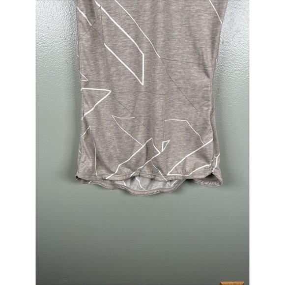Nike Womens Tank Top Dri Fit Gray Abstract Zipper Back Pocket Size Small - Picture 5 of 9